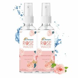 Dr. Morepen: Pure & Natural Rose Water Spray for Face, Alcohol Free Toner - 100ml Pack of 2