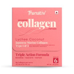 TruNativ: Advanced Collagen Powder- Lychee Coconut (10g x 6 Sachets)