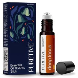 Puretive: Deep Focus Plant Therapy Roll On 100% PURE Therapeutic Essential Oil Roll On