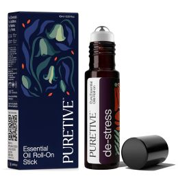 Puretive: De-Stress Plant Therapy Roll On | Anxiety Relief Roll on | 100% Pure Therapeutic Essential Oil Roll On