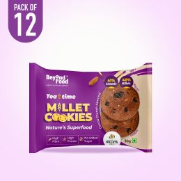 Beyond Food: Millet Cookies - Cocoa Crunch Almond (Pack of 12)