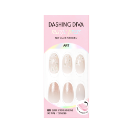 Dashing Diva: MAGICPRESS White Floral (Almond)