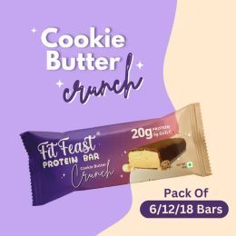 FitFeast: Protein Bars Cookie Butter Crunch| 60g EachPack of 6