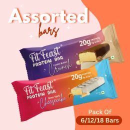 FitFeast: Protein Bars Assorted | 60g EachPack of 12