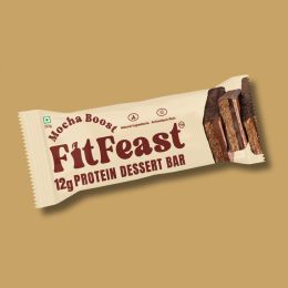 FitFeast: Protein Bars Mocha Boost | 50g EachPack of 18