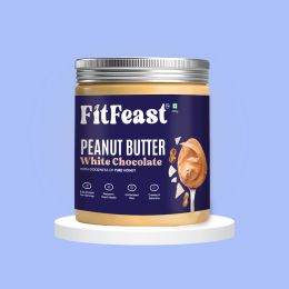 FitFeast: White Chocolate Peanut Butter | 400gms EachPack of 4