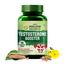 Vlado's Himalayan Organics: Vlado's Himalayan Organics Testosterone Booster | Supports Muscle & Energy Boost | With Vitamin D3, Magnesium, Zinc, Tribulus, Ashwagandha & Safed Musli | 90 Veg Tabs