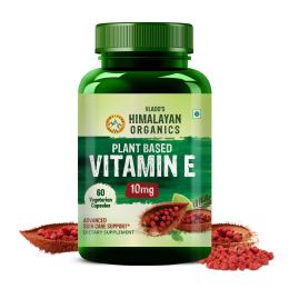 Vlado's Himalayan Organics: Plant Based Vitamin E Capsules (Non-GMO Sunflower Oil, Aloevera Oil, Argan Oil) - 60 Capsules