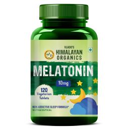 Vlado's Himalayan Organics: Melatonin 10Mg (Healthy Sleep Cycle) - 120 Tablets