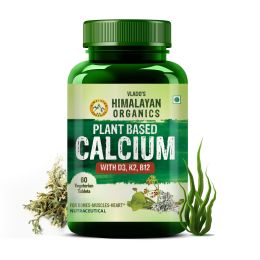 Vlado's Himalayan Organics: Vlado's Himalayan Organics Plant Based Calcium for Bone Health- 60 Vegetarian Tablet