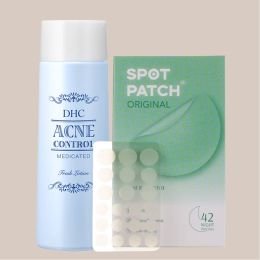 Kindlife: Spot Patch PM Original 42 Acne Pimple Patches + DHC Acne Control Fresh Lotion - 160ml