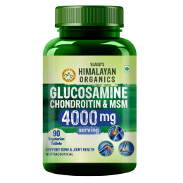 Vlado's Himalayan Organics: Vlados Himalayan Organics Glucosamine Chondroitin MSM with Boswellia | Cartilage & Joint Support Supplement | Glucosamine for Joint Relieves Pain and Stiffness - 90 Vegetarian Tablet