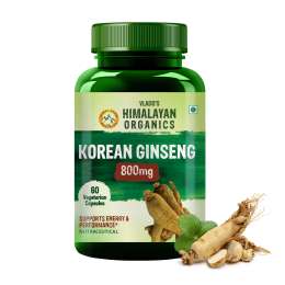 Vlado's Himalayan Organics: Korean Red Ginseng 1000mg/Serve 60 Veg Capsules