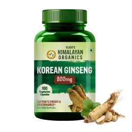 Vlado's Himalayan Organics: Korean Red Ginseng 1000mg/Serve 100 Veg Capsules