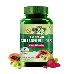 Vlado's Himalayan Organics: Vlado's Himalayan Organics Plant Based Collagen Builder for Hair and Skin with Biotin and Vitamin C - 90 Veg Capsules