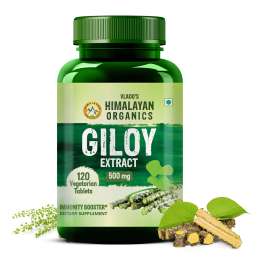 Vlado's Himalayan Organics: Giloy Extract | Immunity Booster | Helps in Blood Purification | 120 Veg Tablets