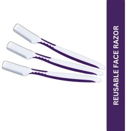 Bake Cosmetics: Reusable Face Razor for Women Facial Hair For Eyebrows, Upper Lip & Chin  (Pack of 3)