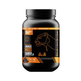 Beastlife: High Protein Gainer - No Maltodextrin Weight Gainers/Mass Gainers  (1 Kg, Belgian Chocolate)