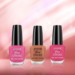 Jaquline USA: Pro Stroke Nail Polish Combo( Pink Party+Mad about U+Garden Party) Pack of 3