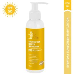 Bake Cosmetics: Everyday Sunscreen Body Lotion SPF 50 PA+++ with 2% Kojic Acid & Alpha Arbutin for Tanning, Sun Protection 