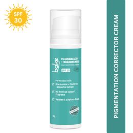 Bake Cosmetics: 6% Glycolic Acid Cream SPF 30 PA+++  for Pigmentation, Dark Spots & Daily Brightening Cream