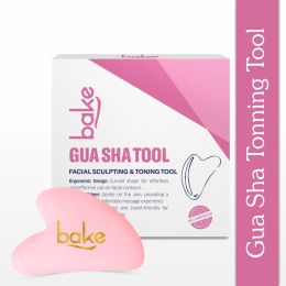 Bake Cosmetics: Quartz Gua Sha Face Massage Tool for Glowing Skin, Blood Circulation & Reducing Stress-1pc