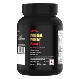 GNC: Mega Men Sport Multivitamin for Men | Formulated In USA | 43 Premium Ingredients | 60 Tablets