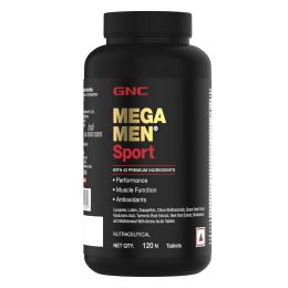 GNC: Mega Men Sport Multivitamin for Men | Formulated In USA | 43 Premium Ingredients | 120 Tablets