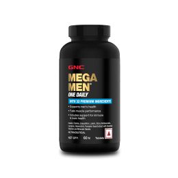 GNC: Mega Men One Daily Multivitamin for Men | Formulated In USA | 32 Premium Ingredients | 60 Tablets