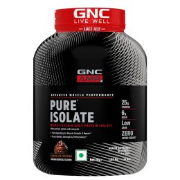 GNC: AMP Pure Isolate Zero Carb | 25g Protein | 6g BCAA | Vanilla Custard | 4 lbs