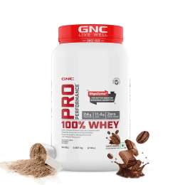 GNC: Pro Performance 100% Whey Protein Powder | Cafe Mocha | 2 lbs