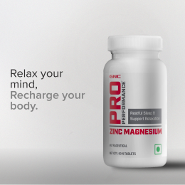 GNC: Pro Performance Zinc Magnesium Amino Complex 60 Tablets
