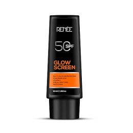 Renee Cosmetics: Glowscreen Spf 50 Sunscreen Cream-50Ml, Pa++++ Uva & Uvb Protection