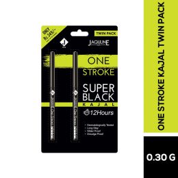 Jaquline USA: OneStroke Super Black Kajal Twin Pack(0.30g+0.30g)