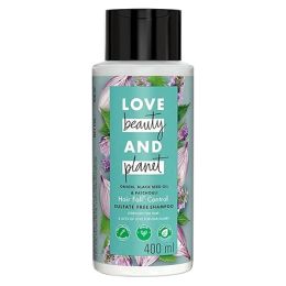 Love Beauty And Planet: Onion Oil|| Blackseed Oil & Patchouli Sulfate Free Hairfall Control Shampoo|| No Parabens|| No Dyes|| Patchouli Essential Oil|| 400 ml