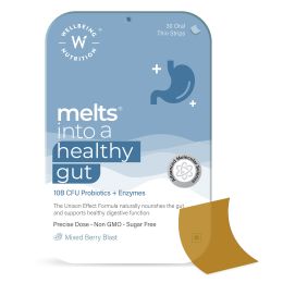 Wellbeing Nutrition: Healthy Gut Oral Melts Thin Strips - Probiotic, Sugar-Free | 30 pcs