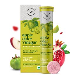 Wellbeing Nutrition: Apple Cider Vinegar with Garcinia Cambogia , Pomegranate (17 Effervescent Tablets) - 68gm