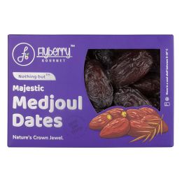 Flyberry Gourmet: Jumbo Medjoul/Medjool Dates (Khajoor/Khajur), 800g | 100% Natural | Rich in Calcium, Iron and Potassium | Instant Energy