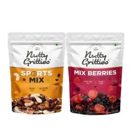 Nutty Gritties: Sports Mix (350g) & Mix Berries Combo (200g) - 550g