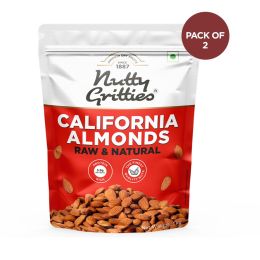 Nutty Gritties: California Almonds for essential nutritional requirements - Pack of 2 - 1 kg each