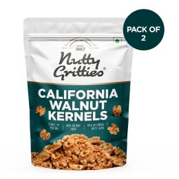 Nutty Gritties: California Walnut Kernels, Rich in Omega 3 - 400g (2 Pack of 200g each)
