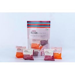 The Whole Truth: Mini Protein Bars  The Peanut Party (4 Double Cocoa Mini Bars, 4 Peanut Cocoa Mini Bars)  Pack of 8 x 27g each  Sugarfree  No Preservatives