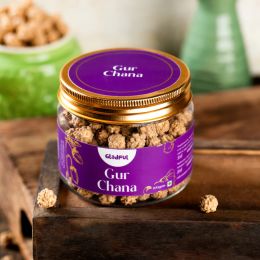 Gladful: Grandma’s Gur Chana - Jaggery coated Roasted Chickpea 100g (One jar)