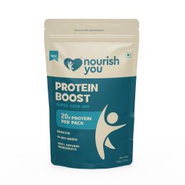 Nourish You: Protein Boost 6 in 1 Super Seed Mix - 100g (Sunflower seeds, chia seeds, flax seeds, sesame seeds, walnuts, and almonds
