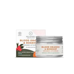 Juicy Chemistry: Blood Orange & Rosehip Lip Scrub,10 g | Gentle Exfoliating Scrub For Dark Lips & Pigmentation | Organic Lip Exfoliator For Soft, Smooth, Supple And Luscious Lips|Suitable For Men & Women