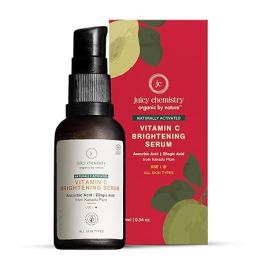 Juicy Chemistry: Vitamin C Brightening Serum, 30 ml | Natural Vitamin C Serum for Glowing, Brighter & More Radiant Skin | Beginner Friendly Potent, Bioavailable Serum | Cruelty-free & 100% Vegan