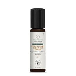 Juicy Chemistry: Under Eye Serum for Dark Circles & Fine Lines, 7ml, Certified Natural Caffeine Rich Revitalising Undereye Serum with Yerba Mate & Licorice, Night Serum for Eyes for All Skin Types