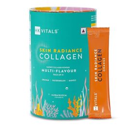 HK Vitals: Skin Radiance Collagen Powder, Marine Collagen (Multi-Flavour, Pack of 21), Collagen Supplements for Women & Men with Biotin, Vitamin C & E, for Healthy Skin, Hair & Nails