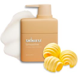 Skinvest: Smoothie In-shower body conditioner - for 24hrs non-sticky Hydration - 150ml | with Shea butter, Salicylic Acid | Reduces Body Acne, Improves Skin Texture, Dryness & Flakiness, Suitable For All Skin Types | For Men & Women | Dermatologist Tested