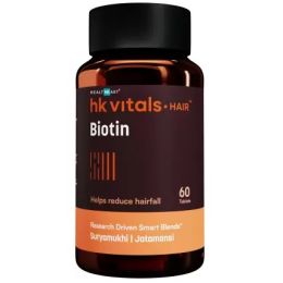 HK Vitals: Biotin, High Strength Supplement for Hair Growth, Skin & Nails Health (60 No)